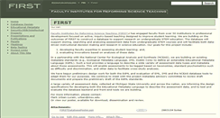 Desktop Screenshot of first.ecoinformatics.org